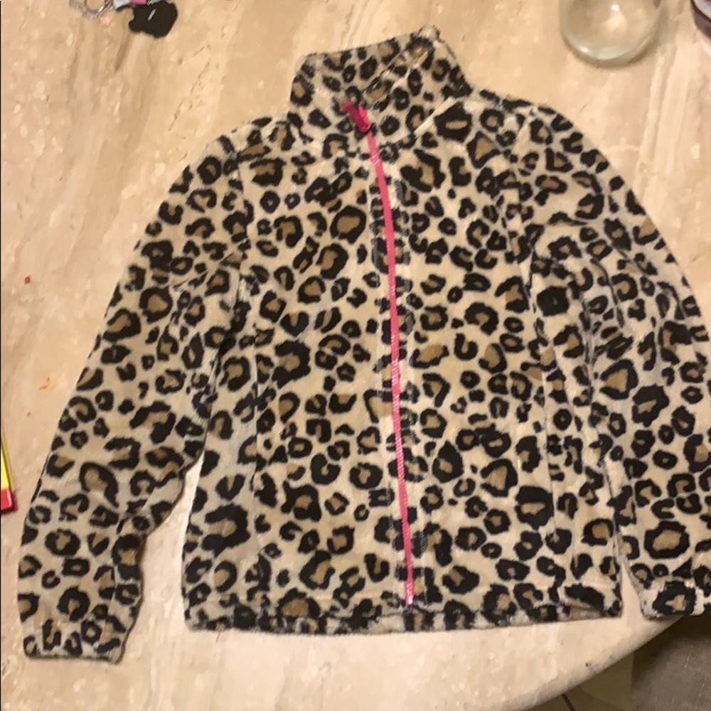 Leopard Print Fleece Childrens Place Jacket